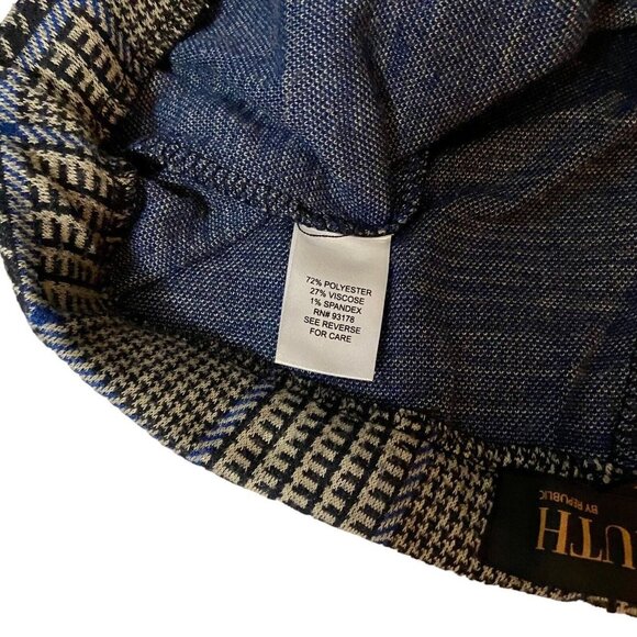 Truth Republic Womens Size M Plaid Houndstooth Knit Pants Academia Checker Retro - Picture 2 of 12